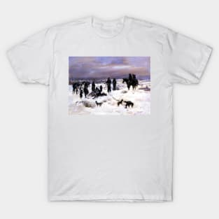 “Caught in the Act” by Charles M Russell T-Shirt